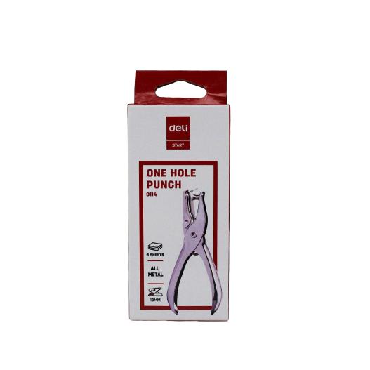 Deli Single Hole Metal Punch for Paper & Tags