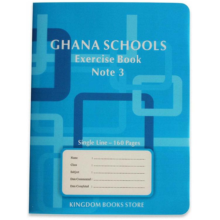Kingdom Note 3 Exercise Book with Plastic Cover - 160 Pages