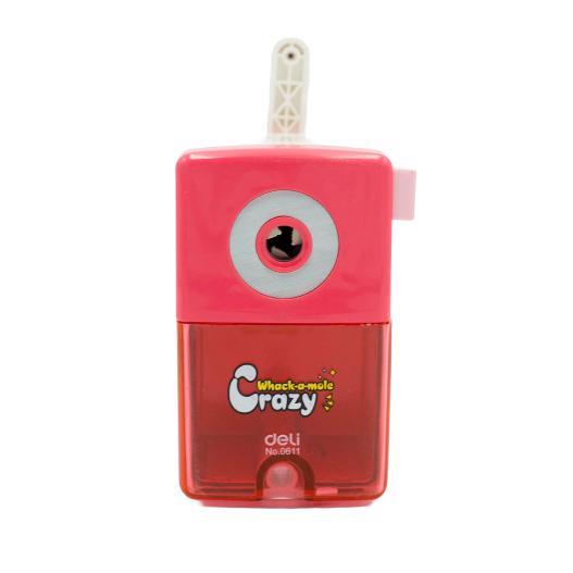 Deli 0611 Pencil Sharpener - Single Hole, Compact Design