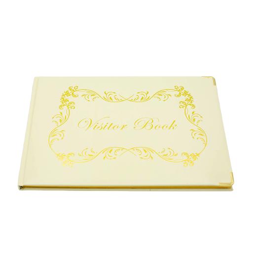 Luxe Trend Collection Visitors Book VB A4 - Transparent Cover, White Pages