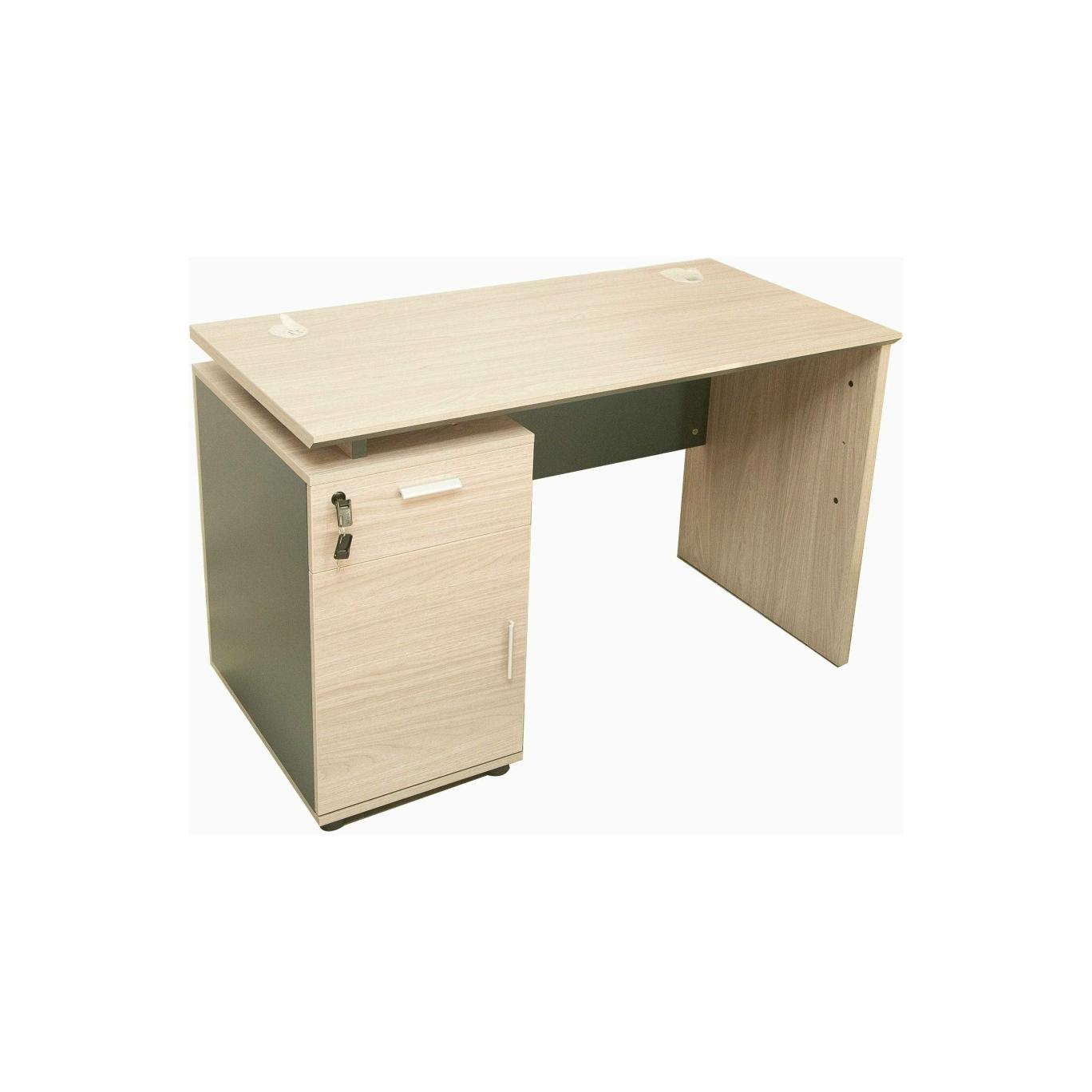 Staff Desk J6ZL-D0212 - White Maple and Dark Blue