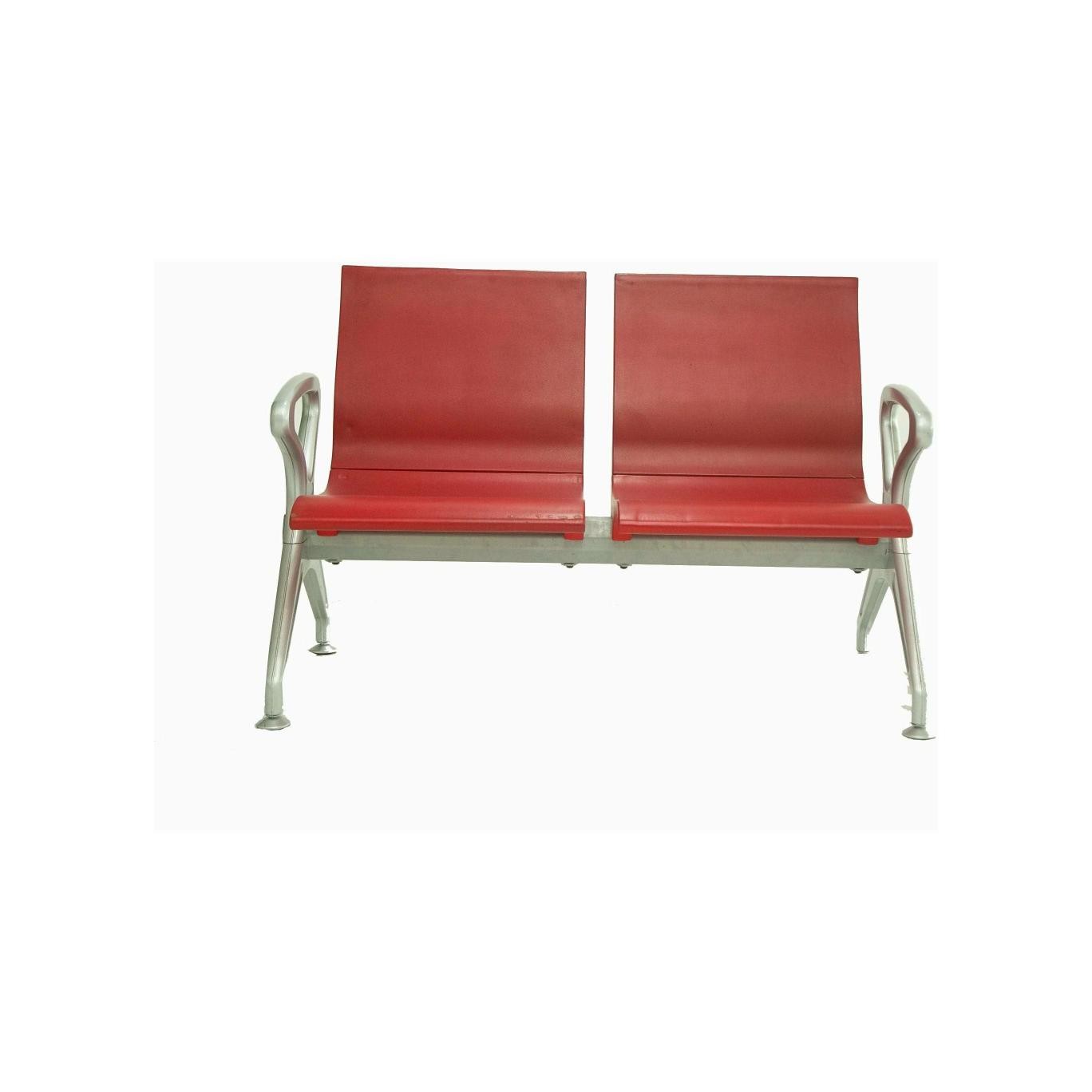 2-in-1 Waiting Chair PU2016 - Vibrant Red and Orange Seating