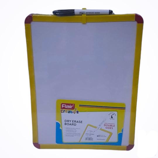 Flair Creative Magnetic Dry Erase Whiteboard with Aluminium Frame