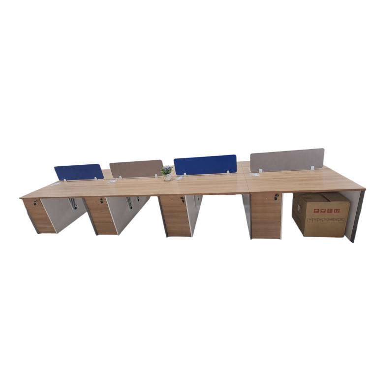 B12 Modular 8-Person Office Workstation with Cable Management