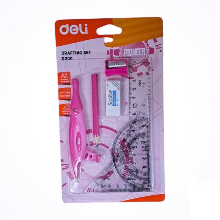 Deli 10-Piece Professional Drafting & Geometry Set in Pouch