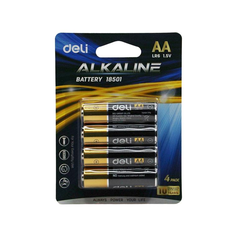 Deli LR6 AA Alkaline Battery 18501 - 1.5V, Long-Lasting Power