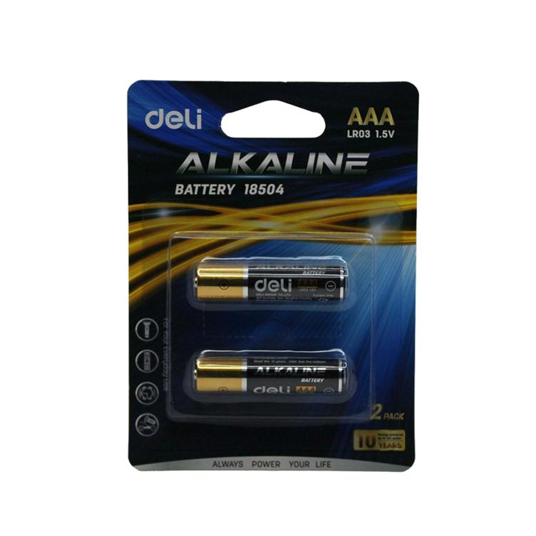 Deli LR03 AAA Alkaline Battery 18504 - 1.5V, Premium Performance