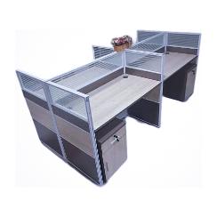 4-Seater Workstation with Drawers P40-2412A - Cable Management