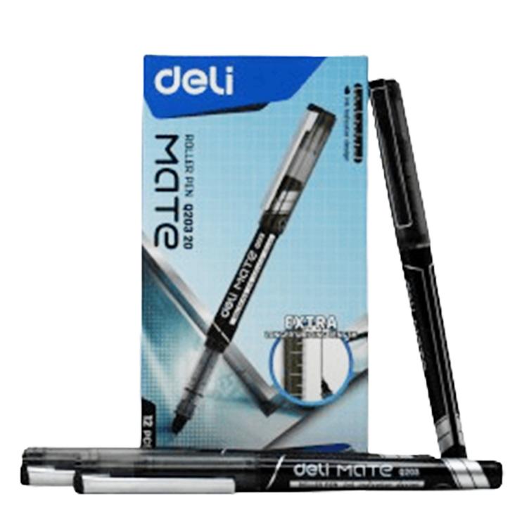Deli Roller Mate Q20330/Q20320 Pen - 0.7mm Tip, Blue & Black Ink