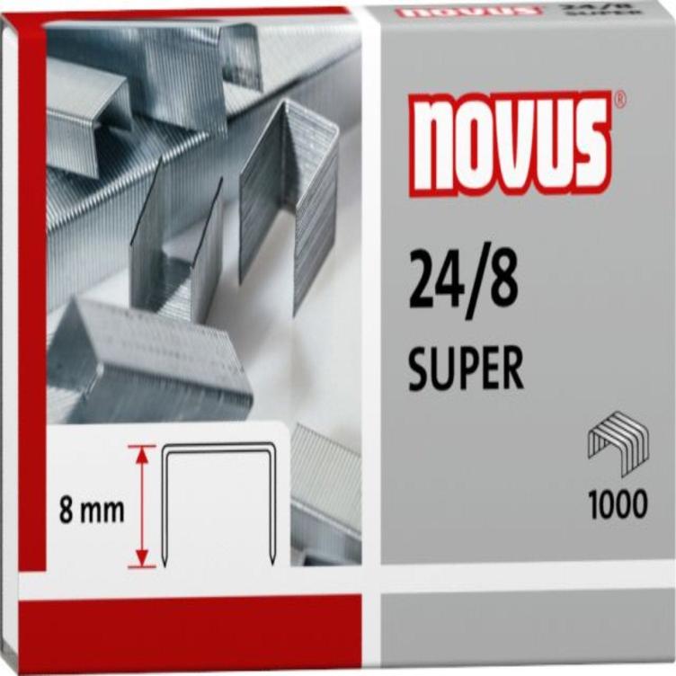 Novus 24/8 Premium Staples for Smooth Jam-Free Stapling