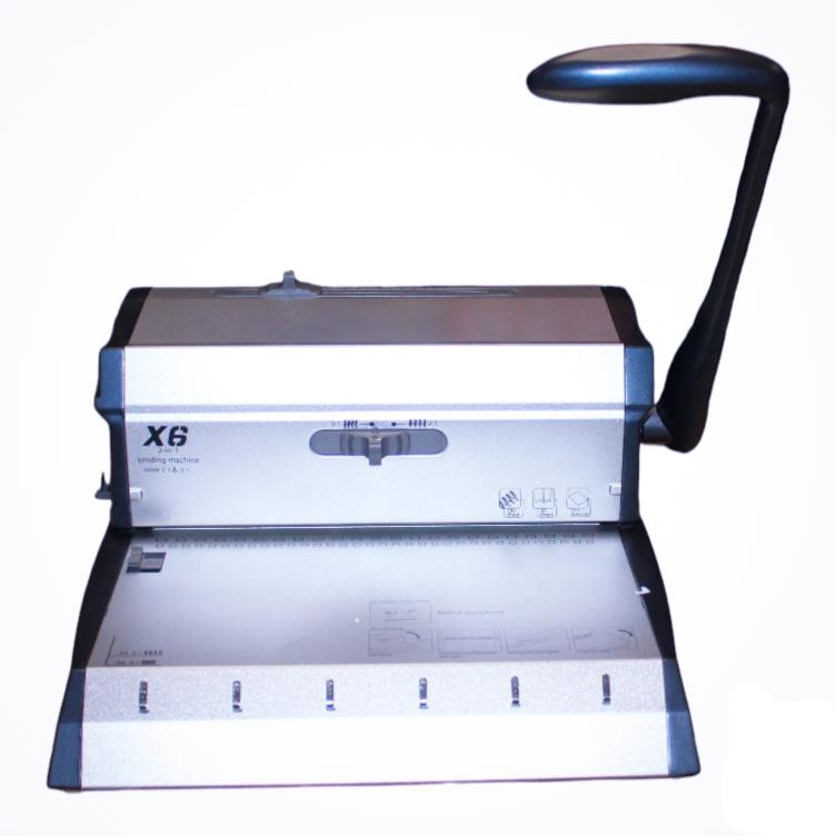 X6 2-in-1 Binding Machine - Comb & Wire Binding, Professional Document Finishing