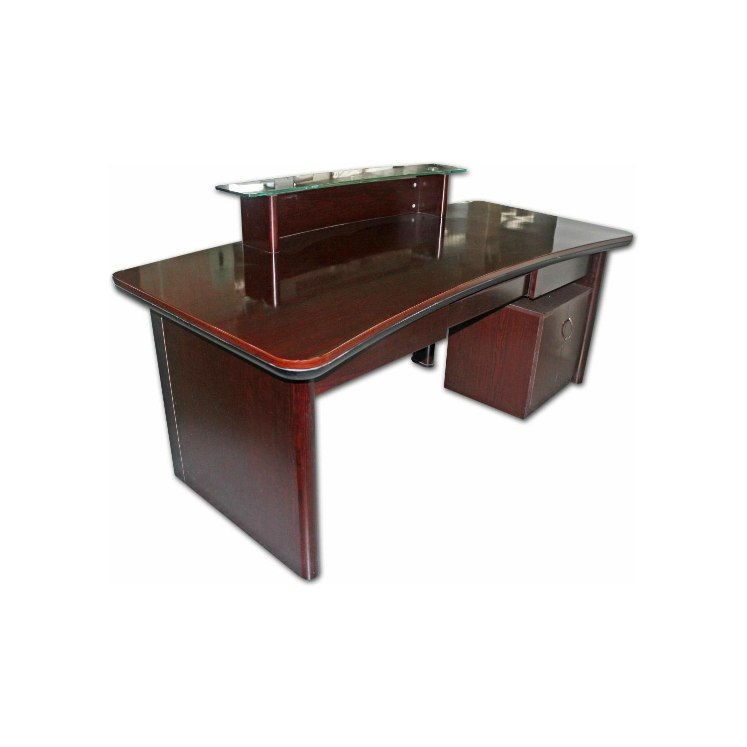 Reception Desk Cherry Counter 4 - Welcoming Front Desk