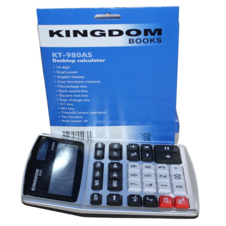 Desktop Calculator KT-980AS - 12-Digit Display, Memory Functions, Business Calculations