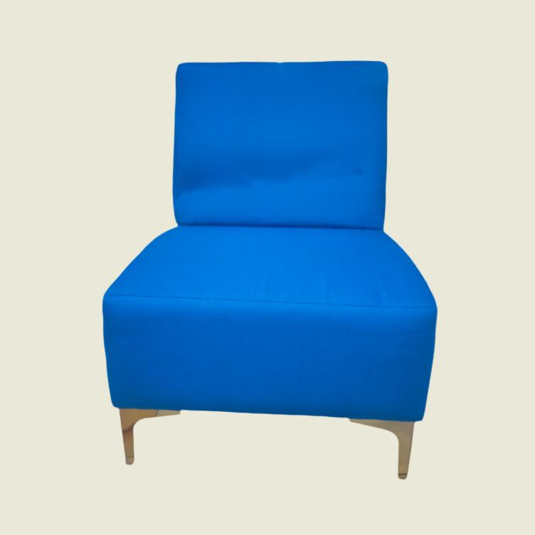 CX580106 Single Fabric Sofa - Sea Blue Accent Chair