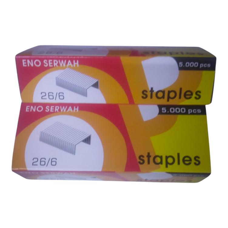 Eno Serwah Staple Pins 26/6 - 5,000-Pack, Standard Office Staples