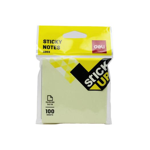 Deli-Stick Up Square Sticky Notes 76x76mm for Office Memos