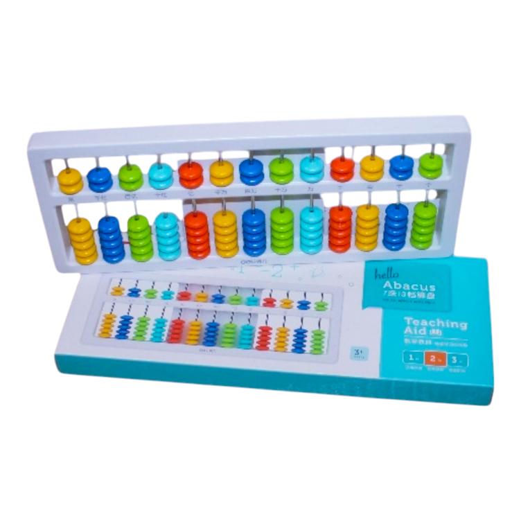Deli 74323 Abacus - Traditional Counting Frame, Educational Math Tool