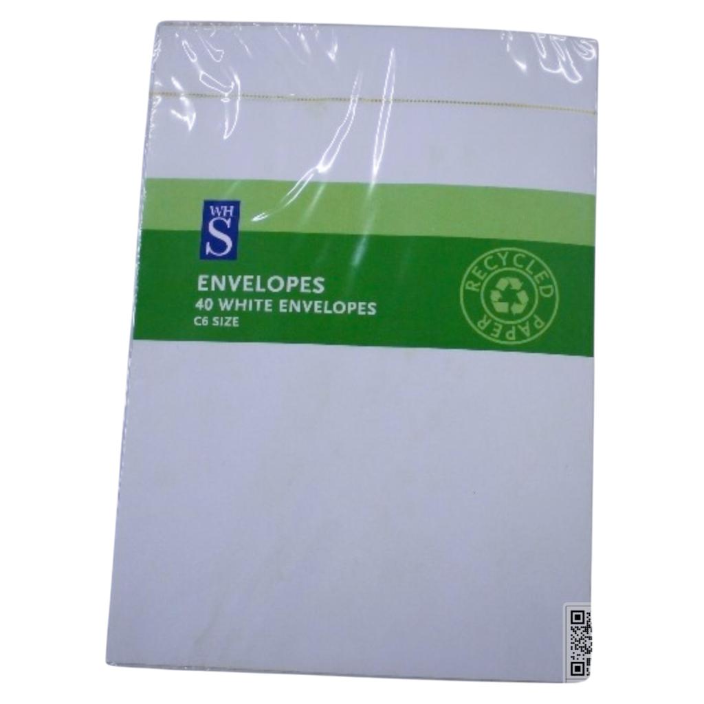 Eno Serwah C6 White Envelopes - 40-Pack, Standard Mailing Solution