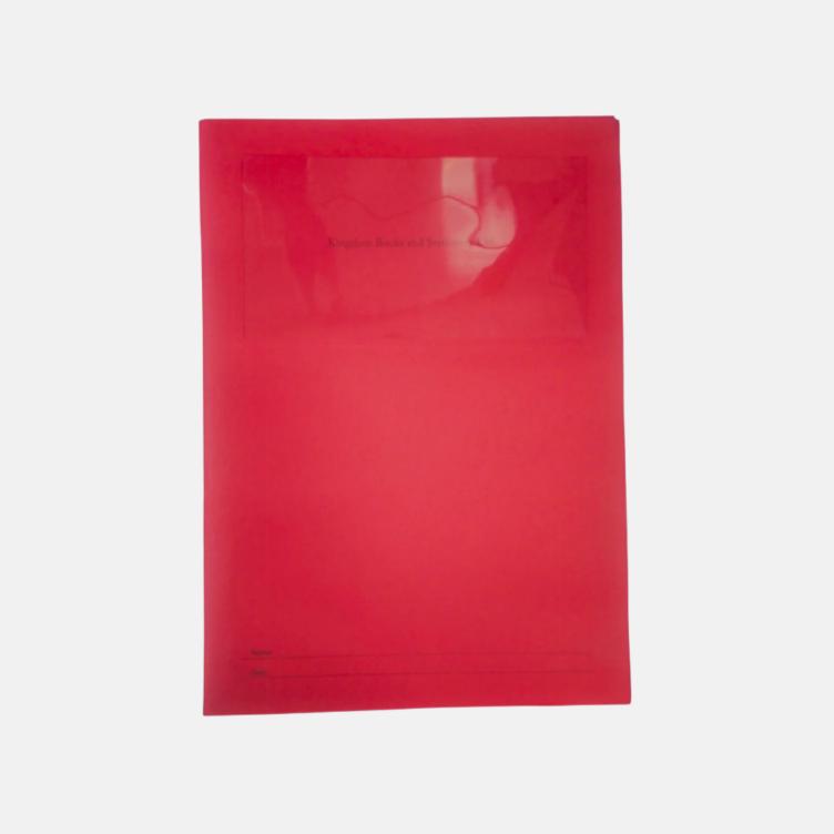 Square Cut Window File - Red & Yellow, Label Holder, Document Protection