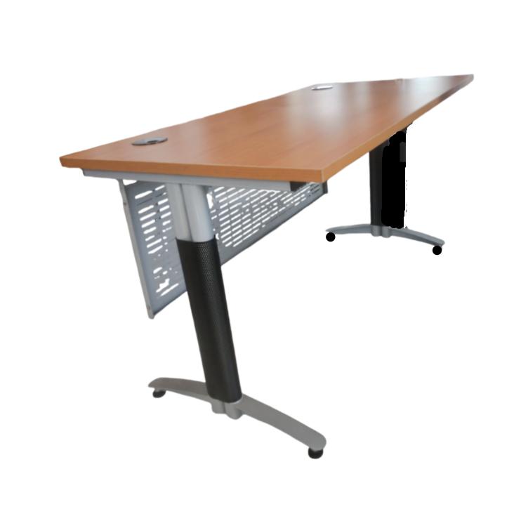 Office Desk with Metal Legs - Cherry Finish (DA86)