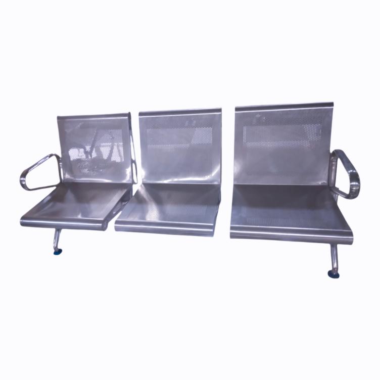 3-in-1 Waiting Chair - Stainless Steel Frame (E8301)