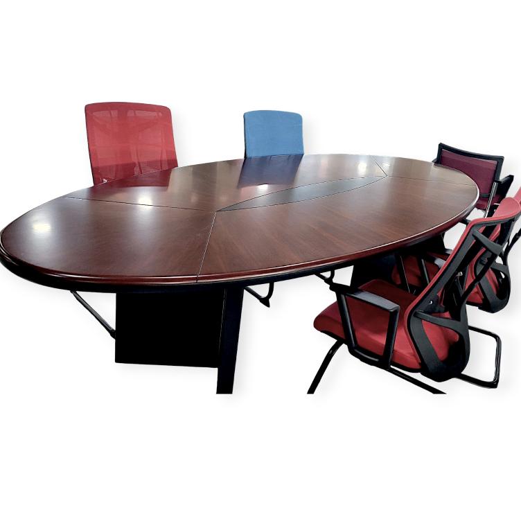 Oval Meeting Table - 280x120cm Collaborative Desk