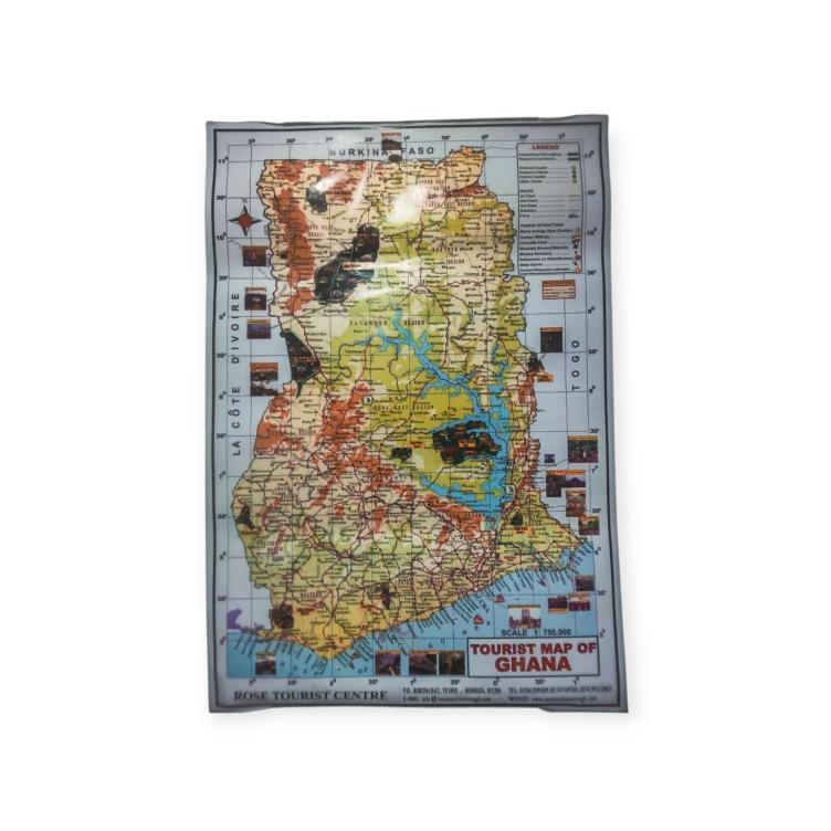 Tourist Map of Ghana - Detailed Travel Guide, Regional Information