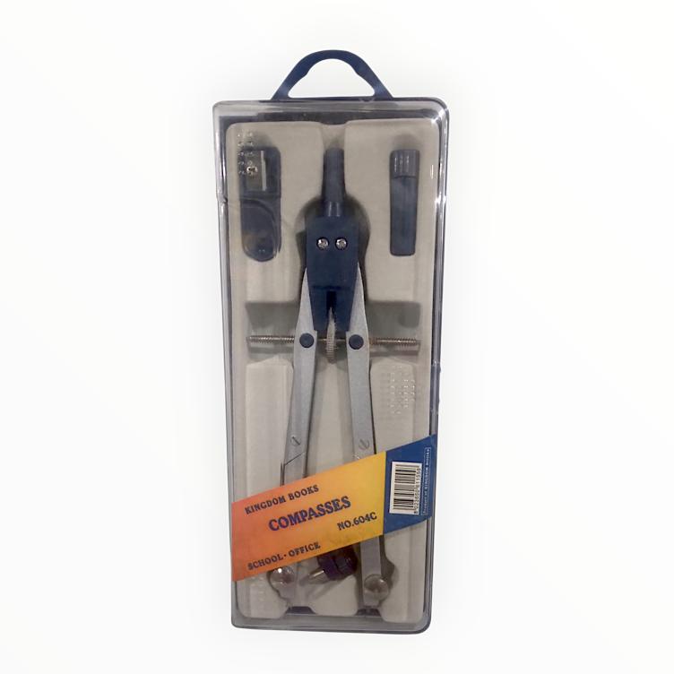 KBS 604C Compass - School Geometry, Durable Plastic