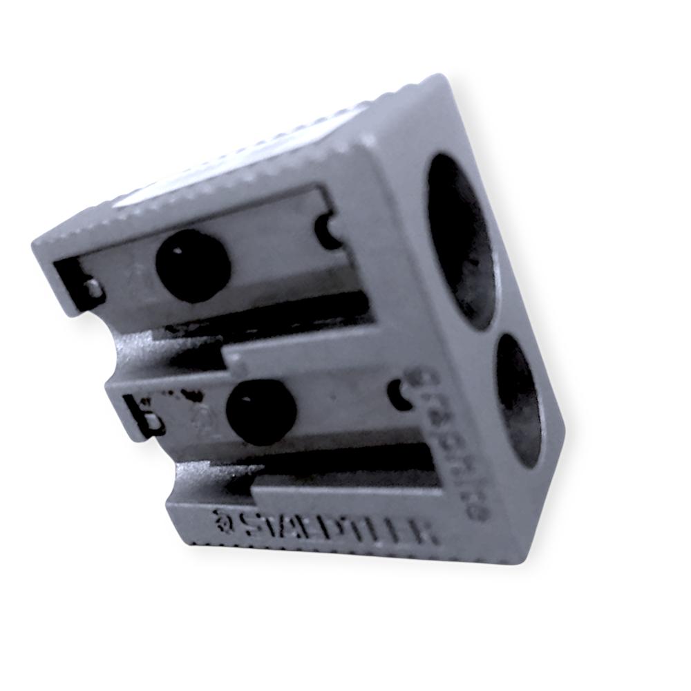 Staedtler Double Hole Sharpener - Standard & Jumbo Sizes, Metal Housing