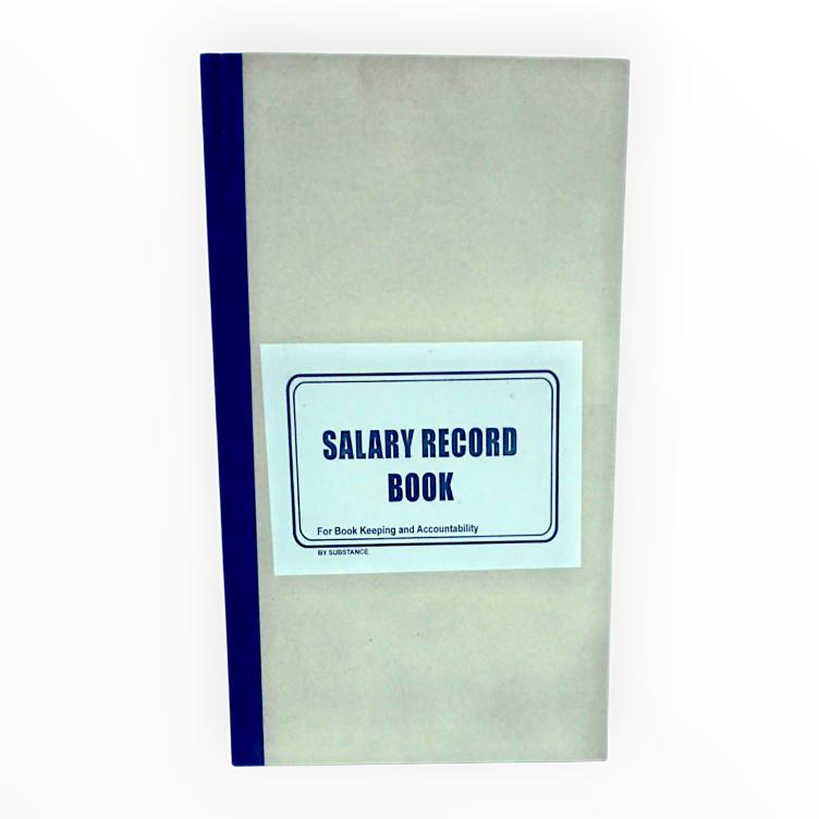 Salary Record Book - Payroll Documentation, Employee Compensation