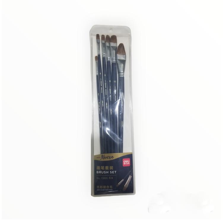 Deli 73895 Painting Brush Set - 6 Multi-Purpose Brushes