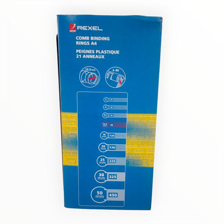 Binding Comb 12.5mm - Document Binding, Plastic Spine