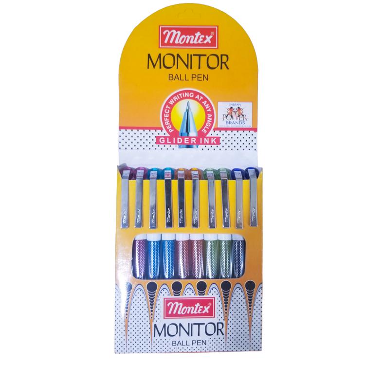 Montex Monitor Ball Pen - German Technology, 10-Pack