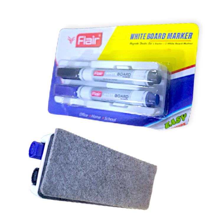 Flair Whiteboard Marker Duster - Effective Erasing, Felt Cleaning Surface