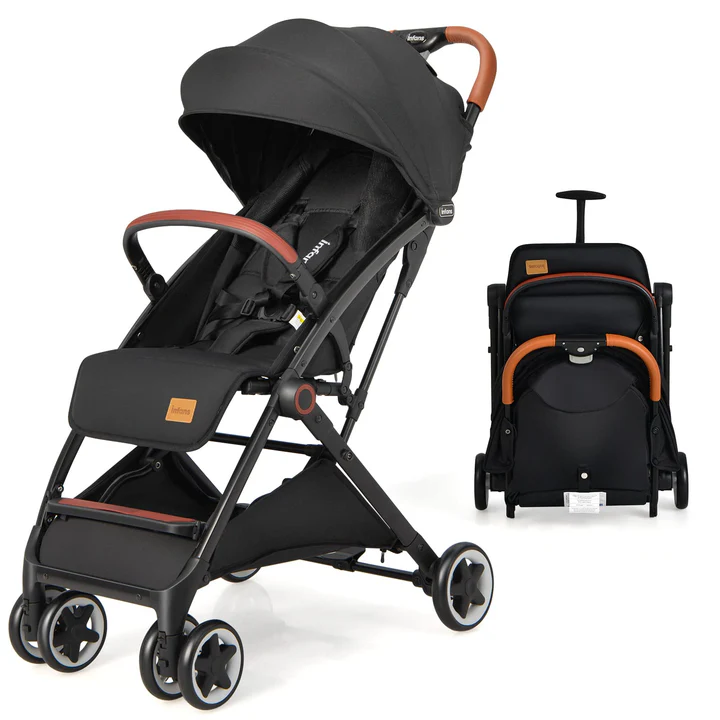 INFANS Lightweight Baby Stroller – Compact One-Hand Fold, Travel-Friendly Airplane Stroller for 0–36 Months (Ghana)