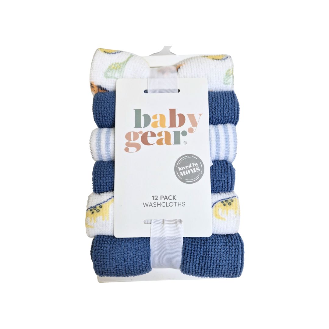 Baby Gear 12 Washcloths | Soft & Gentle Care for Your Baby