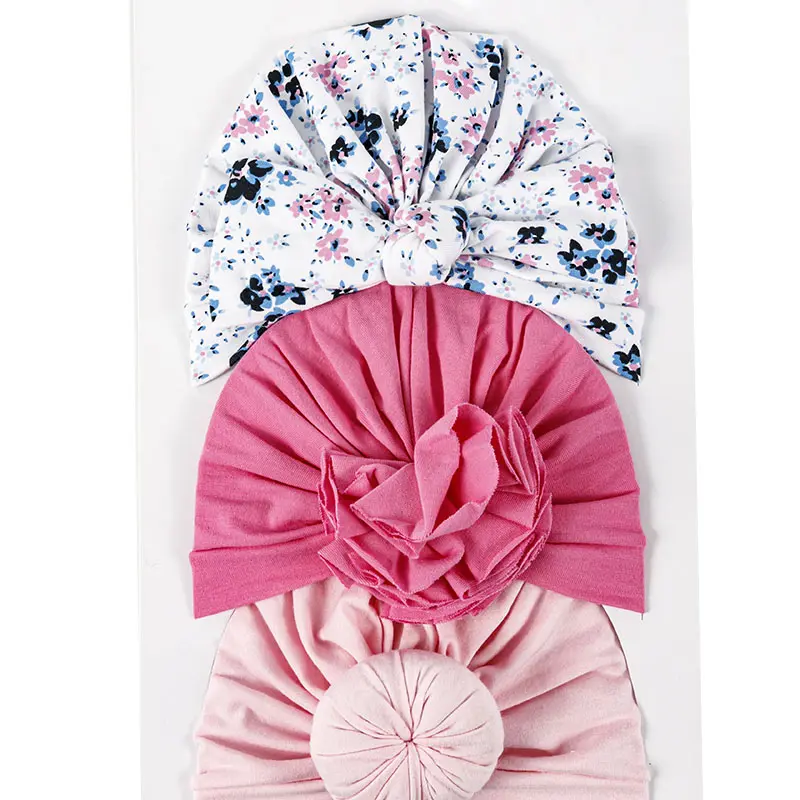 Bebe Baby Boutique 3pc Turban Set | Stylish & Comfortable Headwear for Babies