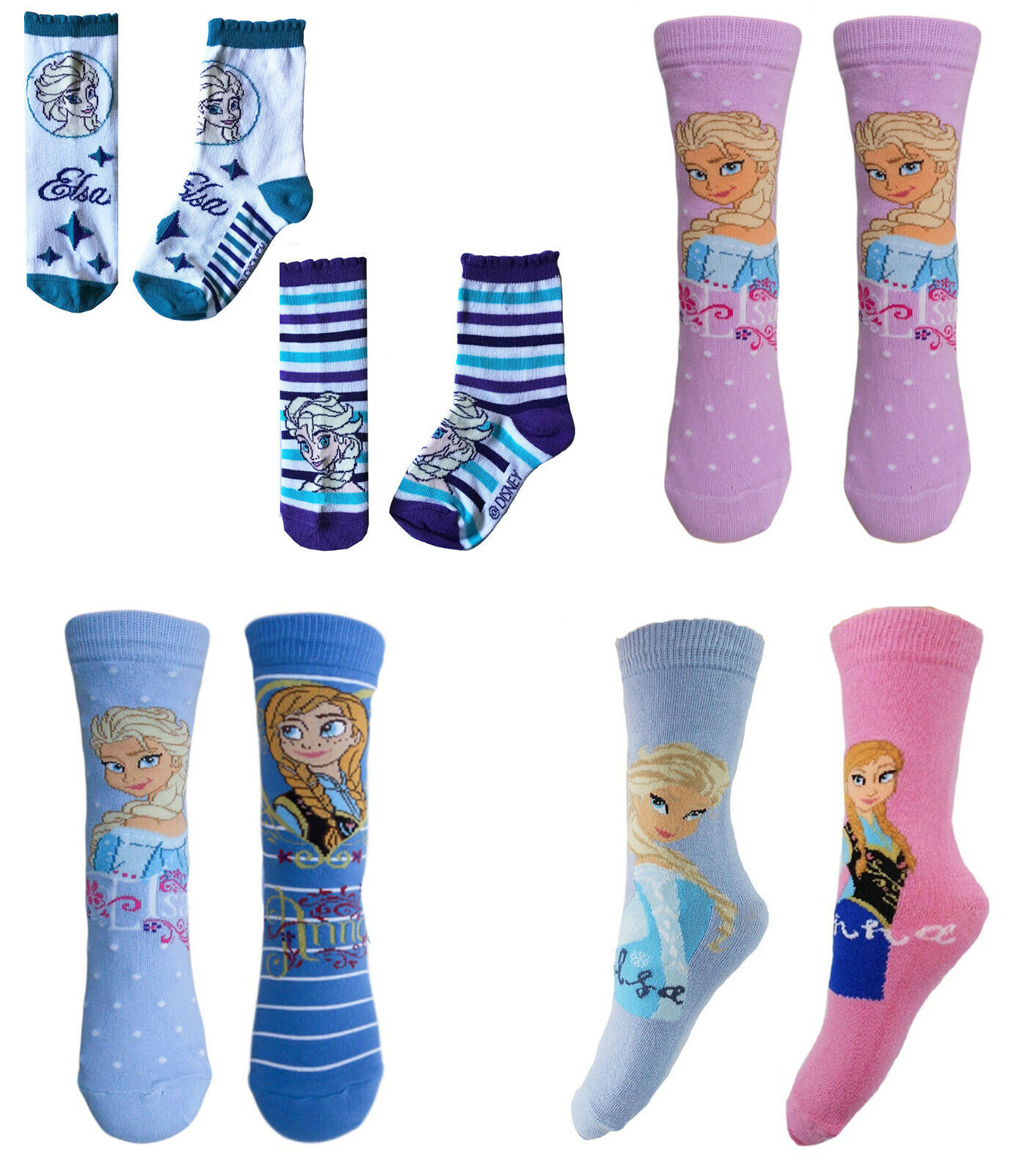 Disney Frozen Socks – 10 Pairs | Fun & Comfortable Everyday Wear