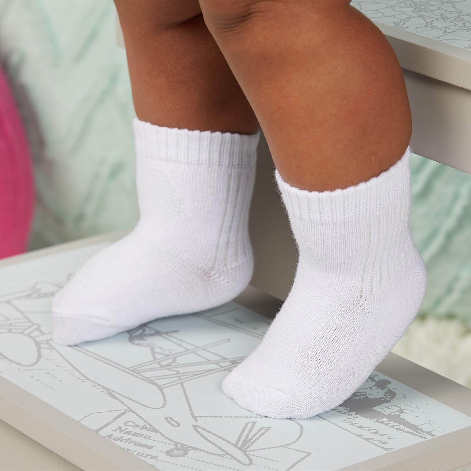 Fruit of the Loom Grow & Fit Socks – 6 Pairs | Size 6-12 Months