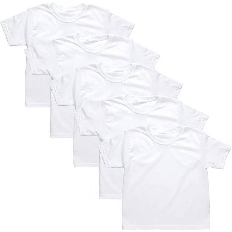 Hanes Toddler Boy’s Tagless 5 Super Soft T-Shirts | All-Day Comfort & Softness