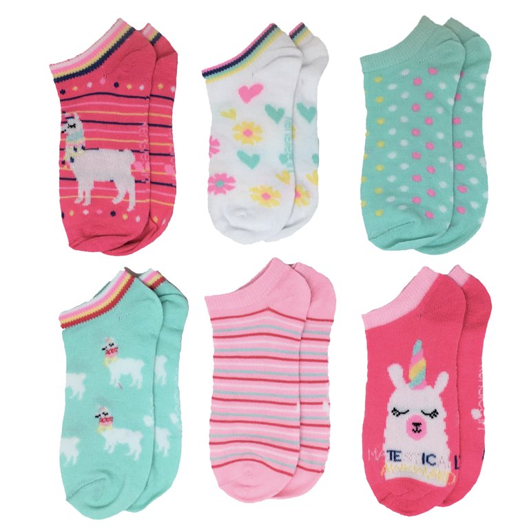 Kensie Girl's 20-Pack No-Show Socks – Ultra Soft & Breathable (Multicolor Assortment)
