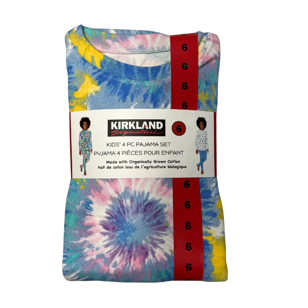 Kirkland Signature Kids' 4-Piece Pajama Set – Ultra Soft & Comfortable