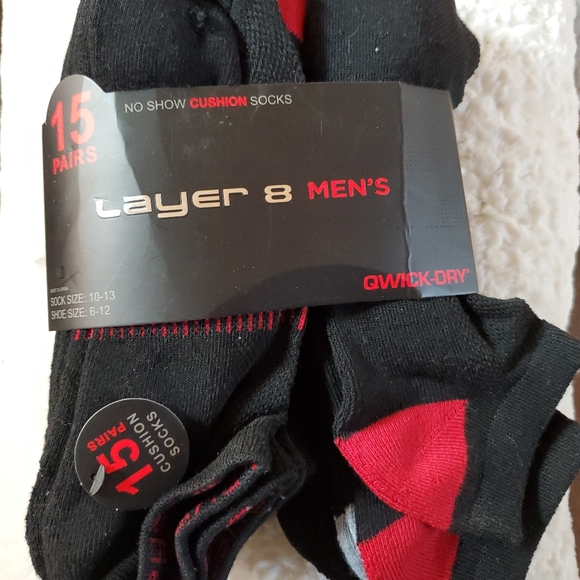 Layer 8 Boy's Qwick-Dry 20-Pack No-Show Socks – Cushioned Comfort (Fits Shoe Size 4-10)