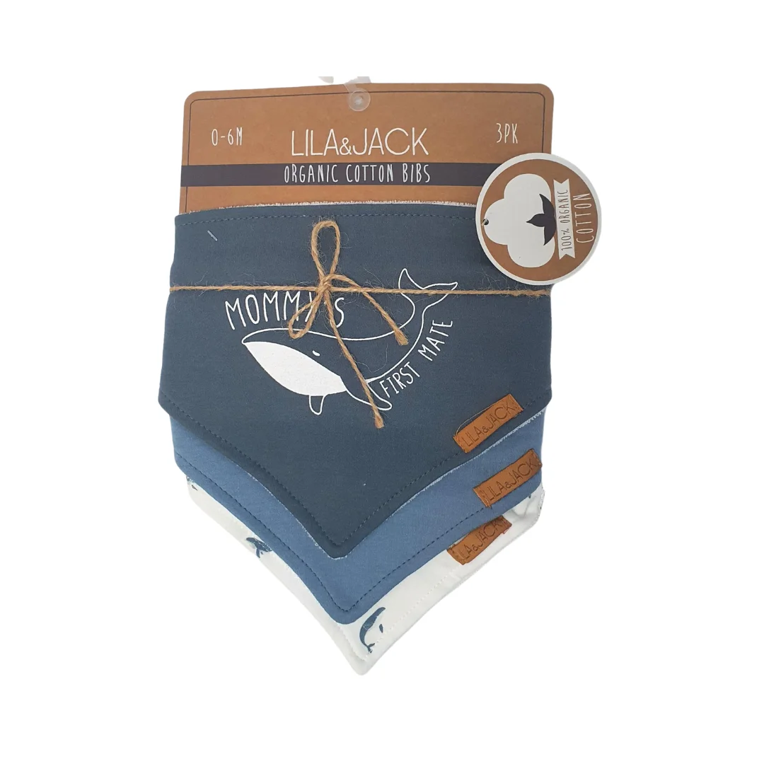 Lila & Jack 3-Pack Bandana Bibs – Holiday Collection (0-6 Months)