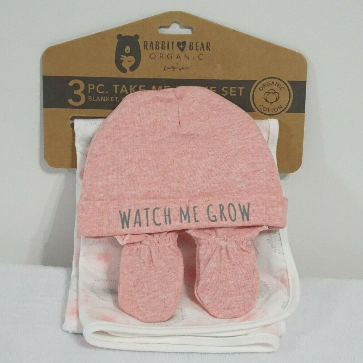 Rabbit + Bear Organic 3pc Tack Me Home Set | Cozy & Organic Comfort for Babies