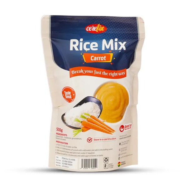 Cerefix Rice Mix Carrot | Nutritious Baby Cereal with Natural Carrot (500g)