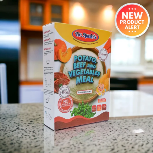 Dr. Annie's Potato Beef & Vegetables Meal | Complete Baby Food (6+ Months)