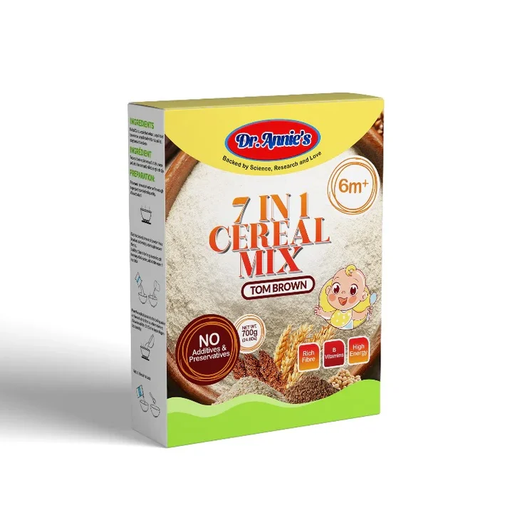 Dr. Annie's 7-in-1 Cereal Mix | Complete Baby Nutrition (7+ Months)