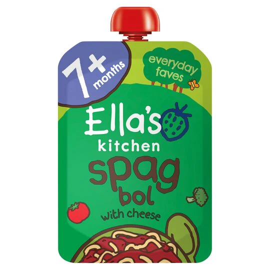 Ella's Kitchen Lip Smacking Spag Bol With Cheese | Organic Pasta Meal (7+ Months)