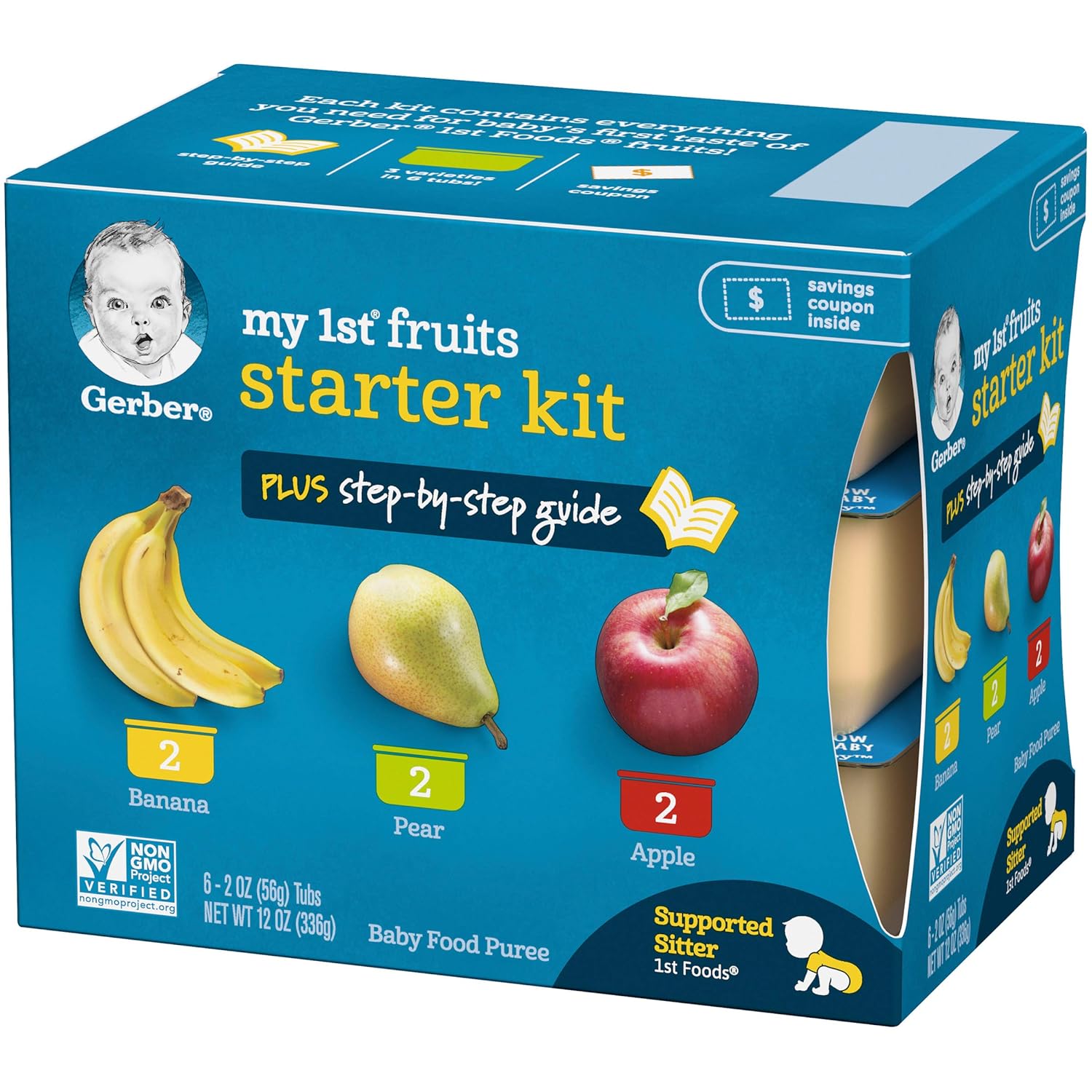 Gerber My 1st Fruits Starter Kit | Perfect First Foods (4+ Months)